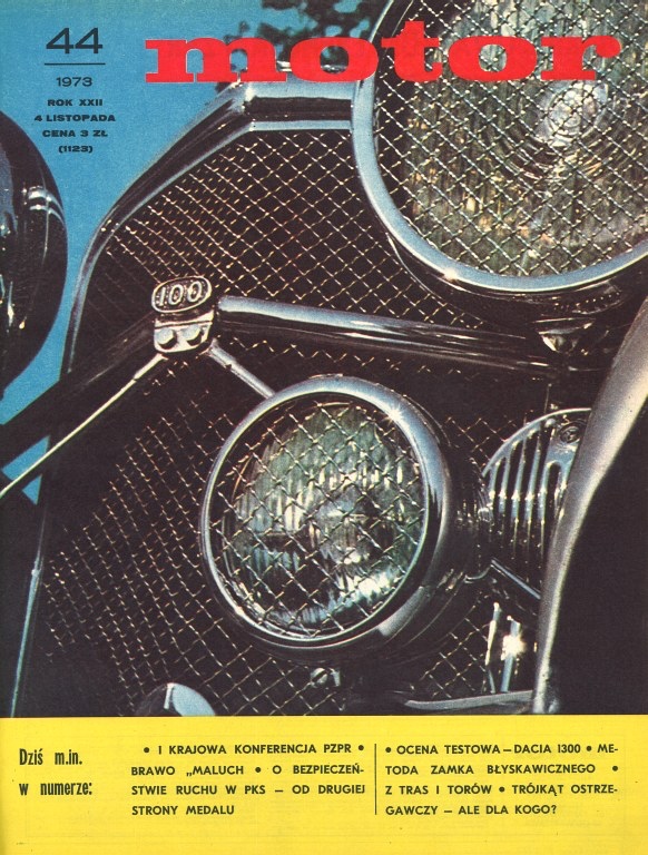 Motor nr 44 z 4 listopada 1973 r.oku okładka