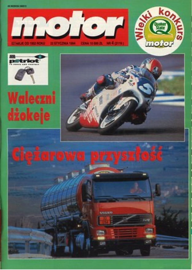 Motor nr 4 z 22 stycznia 1992 roku okładka