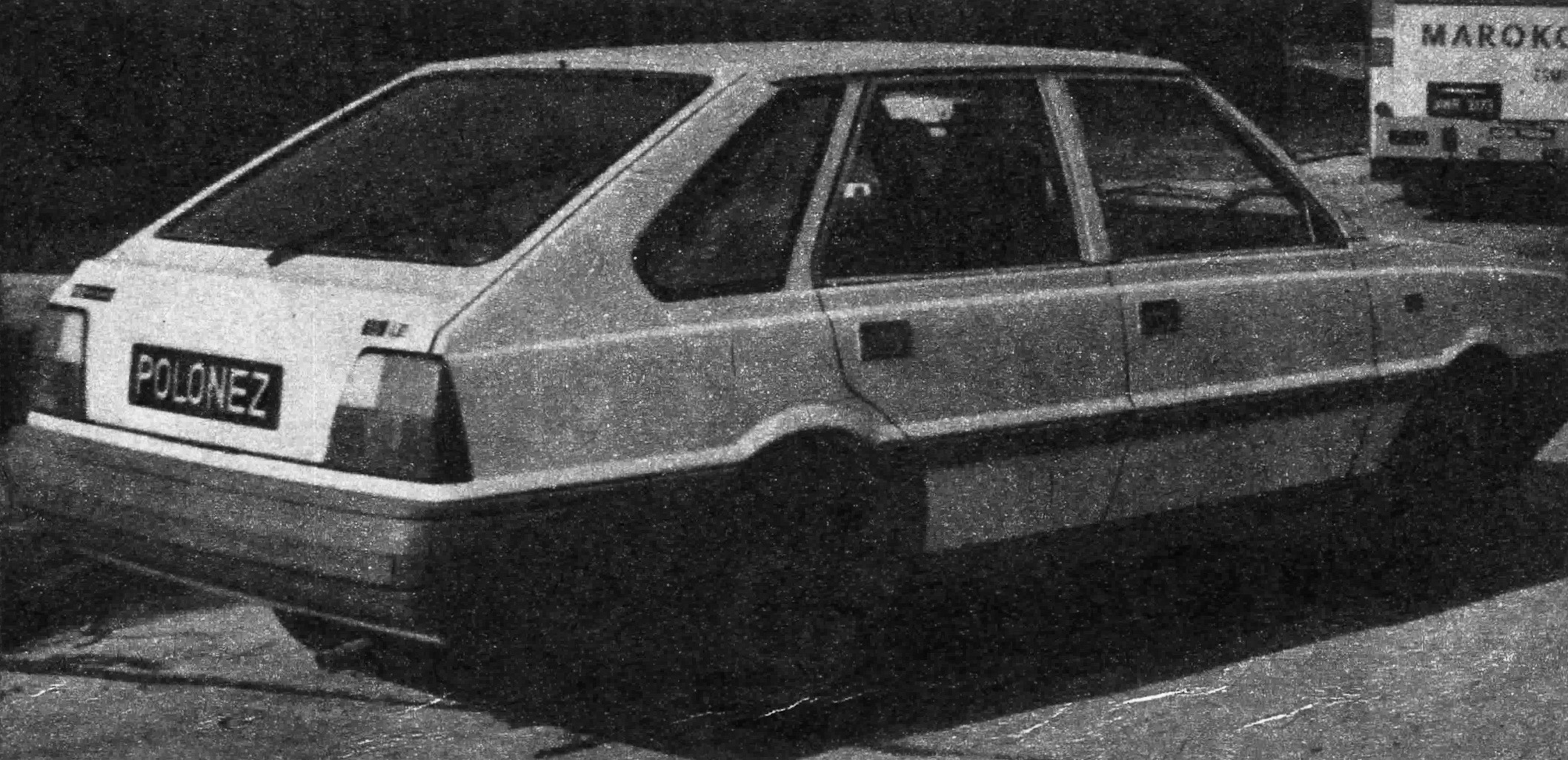 Polonez projekt zmian prototyp – tył i bok