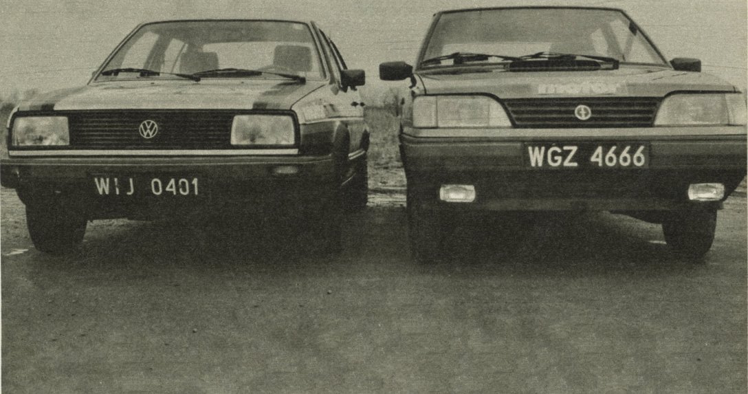 Używny Volkswagen Jetta i nowy Polonez Caro – przody