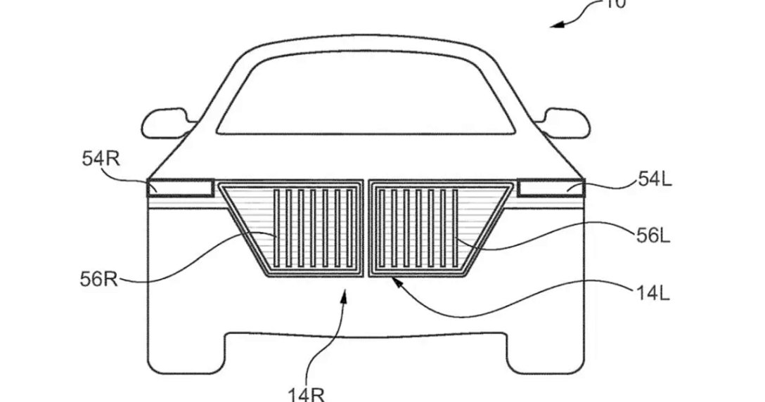 nowe "nerki" BMW – rysunek techniczny