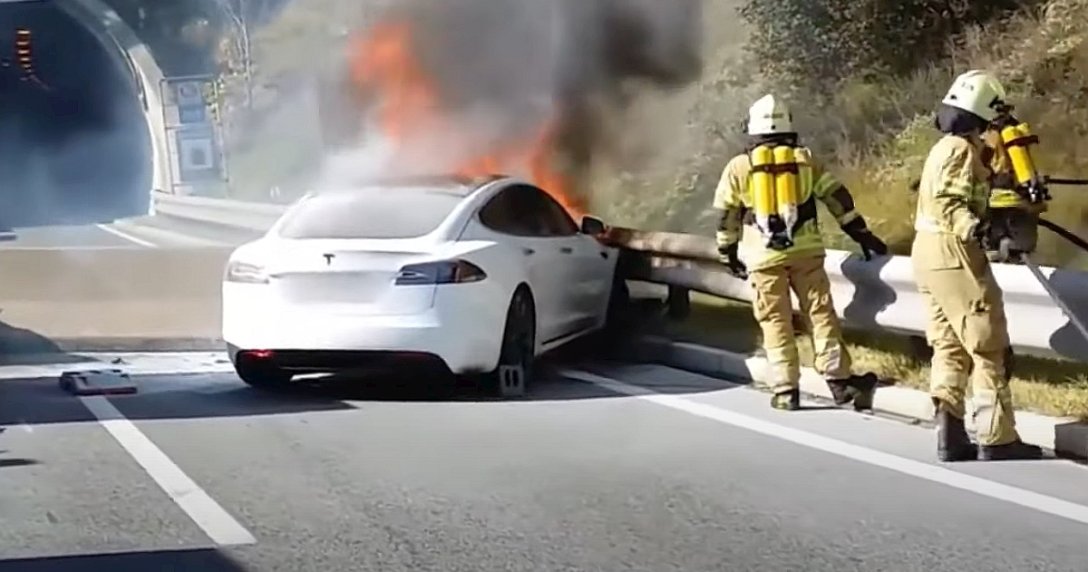 Tesla Model S –pożar auta