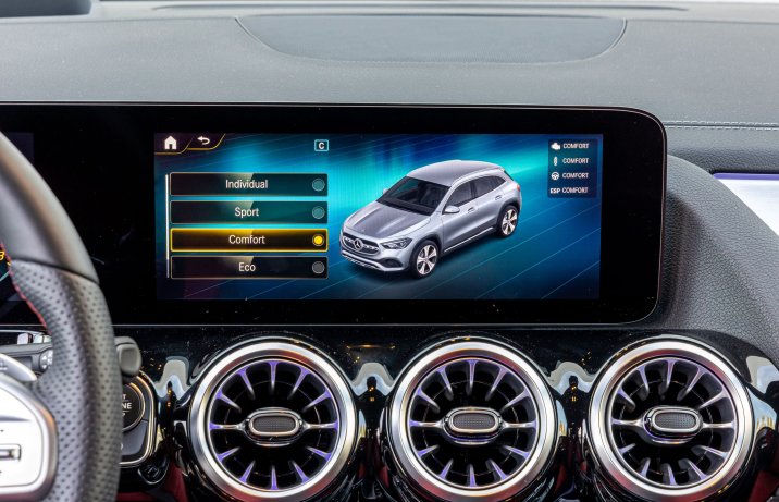 Mercedes GLA - tryby jazdy