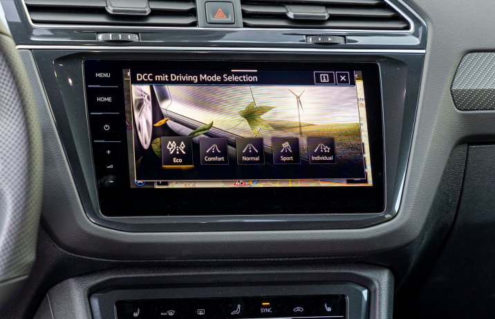 VW Tiguan - tryby jazdy