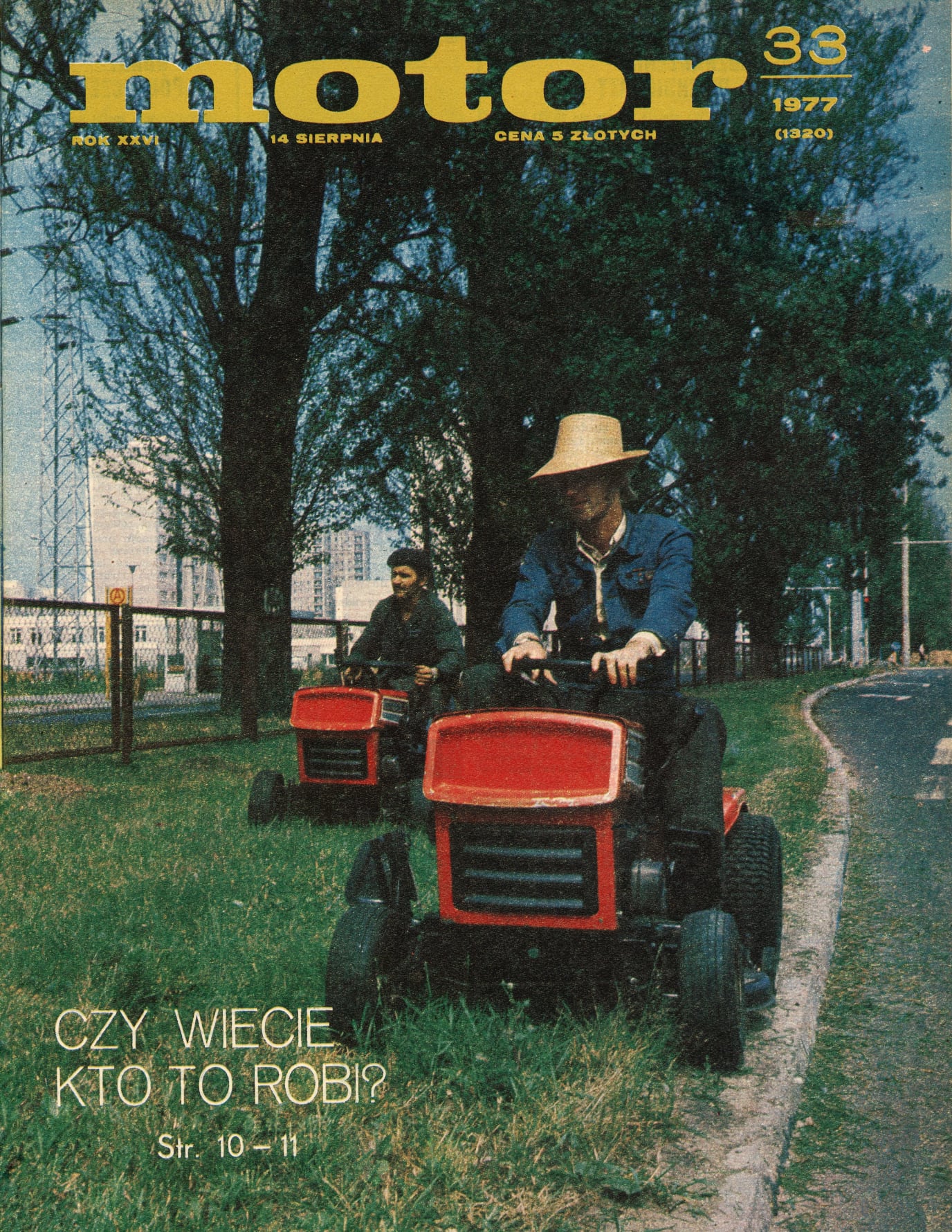 Motor nr 33 z 14 sierpnia 1977 roku okladka