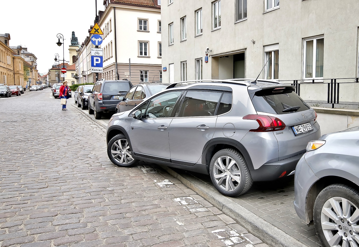szukanie miejsca parkingowego proba 2 pieszo