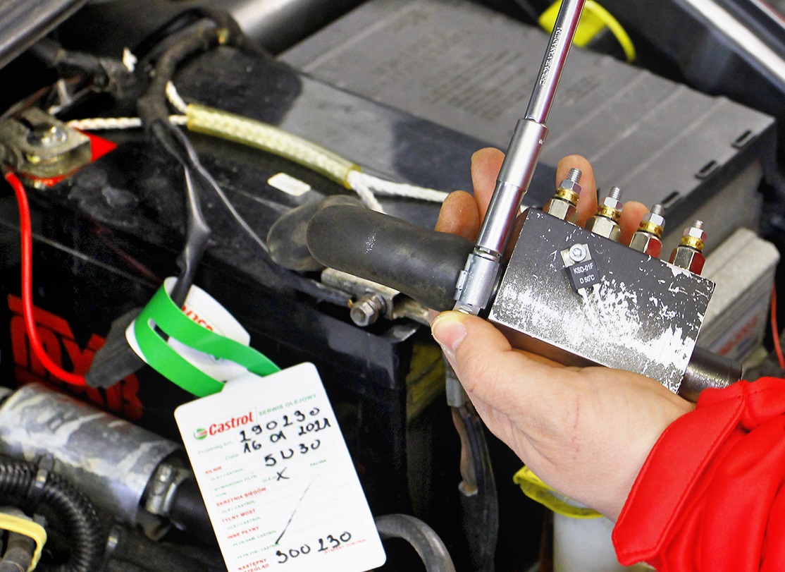 test dogrzewacza plynu montaz