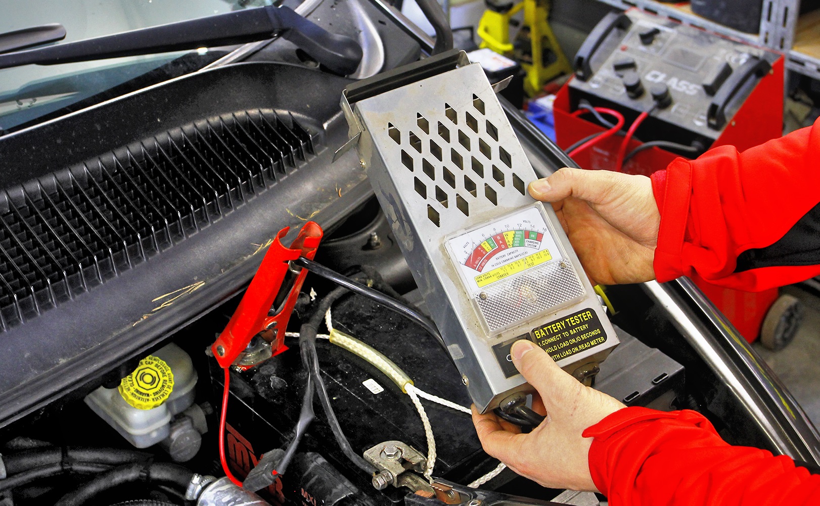 test dogrzewacza plynu sprawdzenie akumulatora