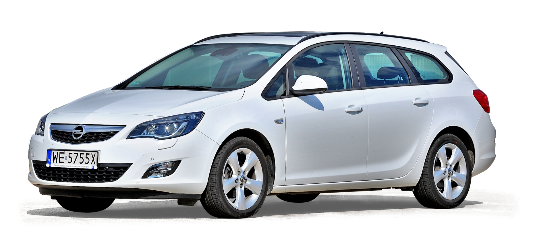 Opel Astra przód i bok