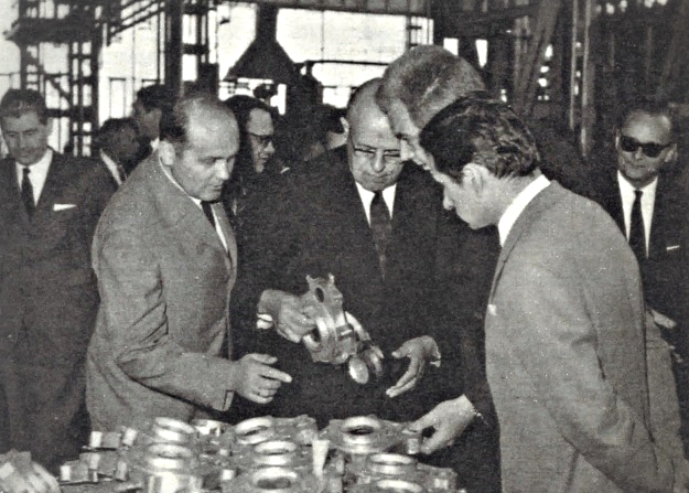 Delegacja z Włoch w fabryce na Żeraniu