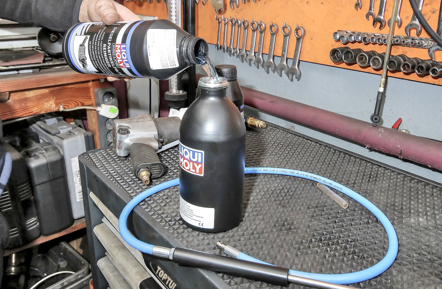 czyszczenie dpf dolewanie preparatu