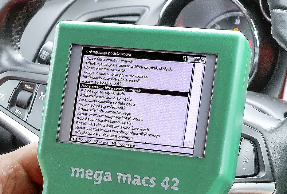 wymuszone wypalanie filtra dpf