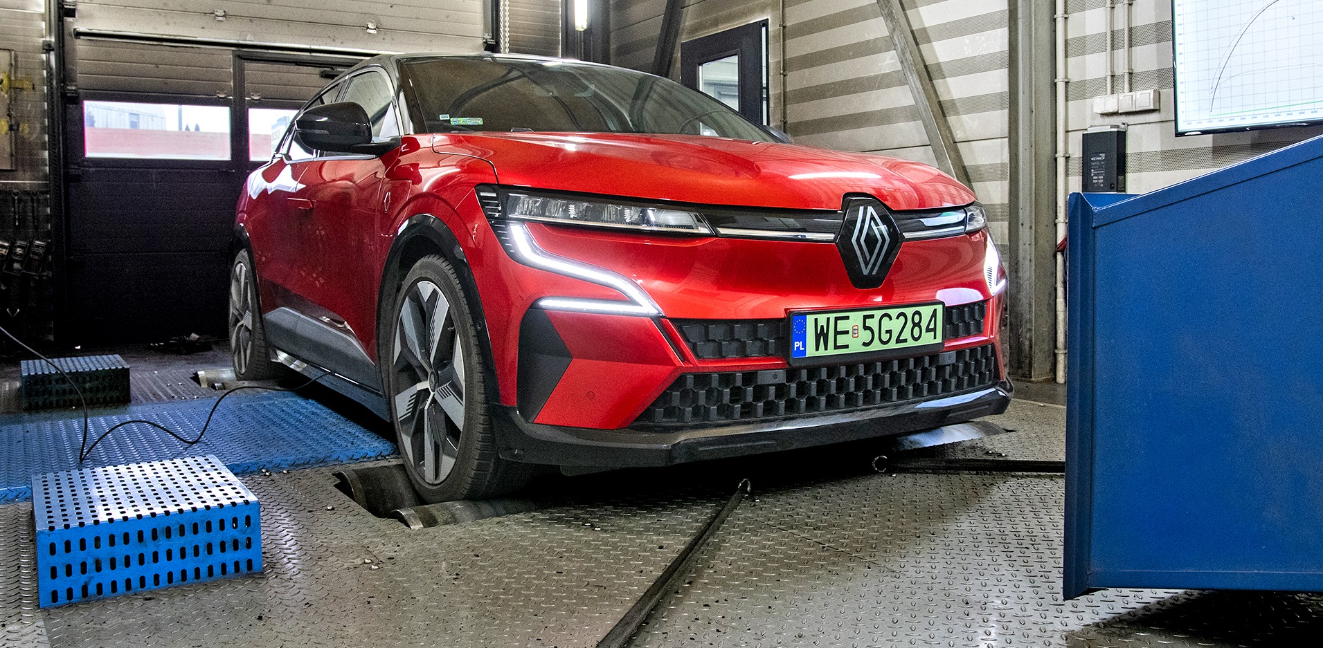 renault megane na hamowni