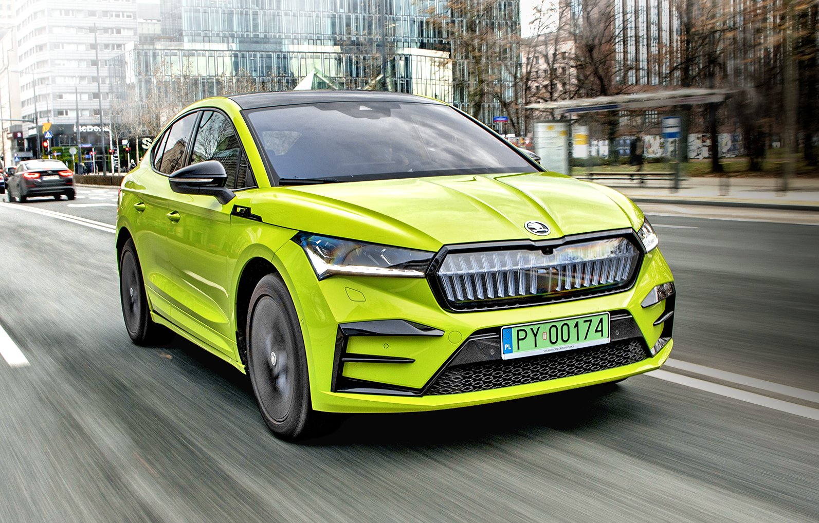 Skoda Enyaq Coupe RS iV – test 2023 przód