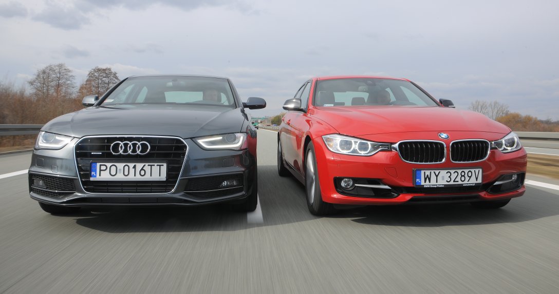 Audi A4 iBMW serii 3 przody