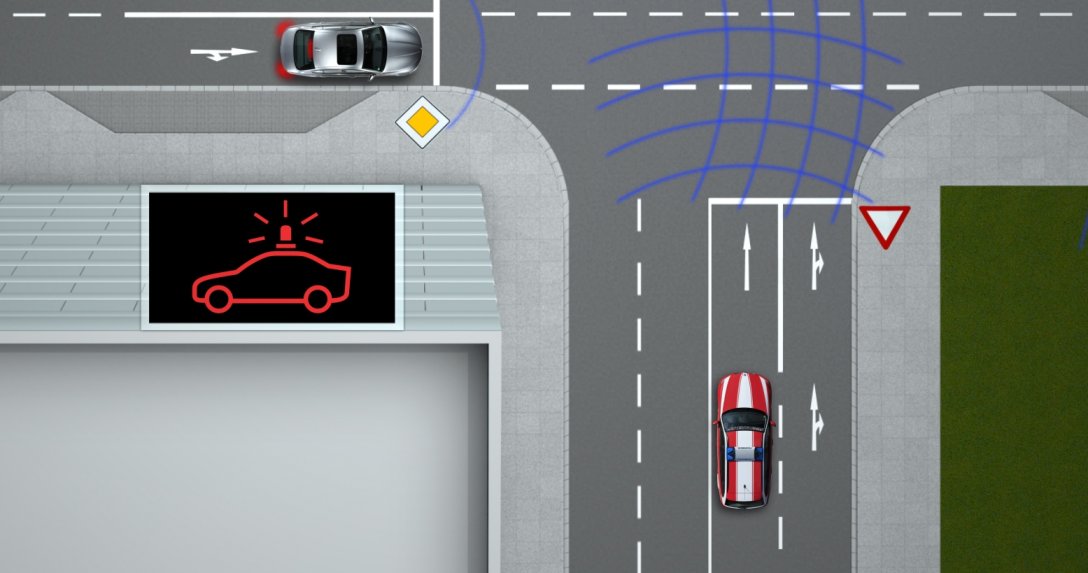 connected cars - ostrzeżenie o pojeździe uprzywilejowanym