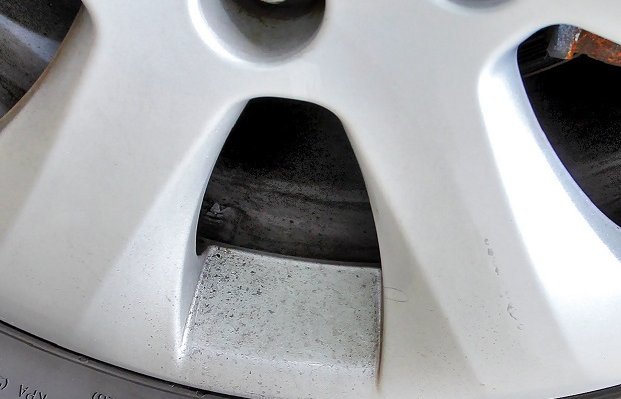 Fragment felgi BEZ IMPREGNACJI