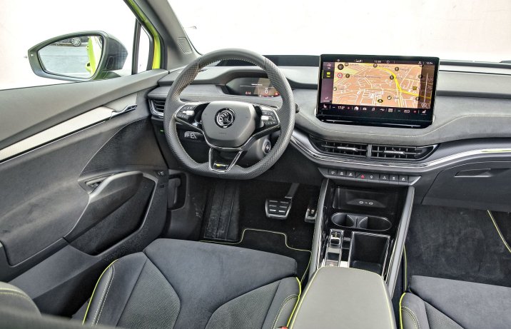 Skoda Enyaq Coupe RS iV – deska rozdzielcza, kokpit