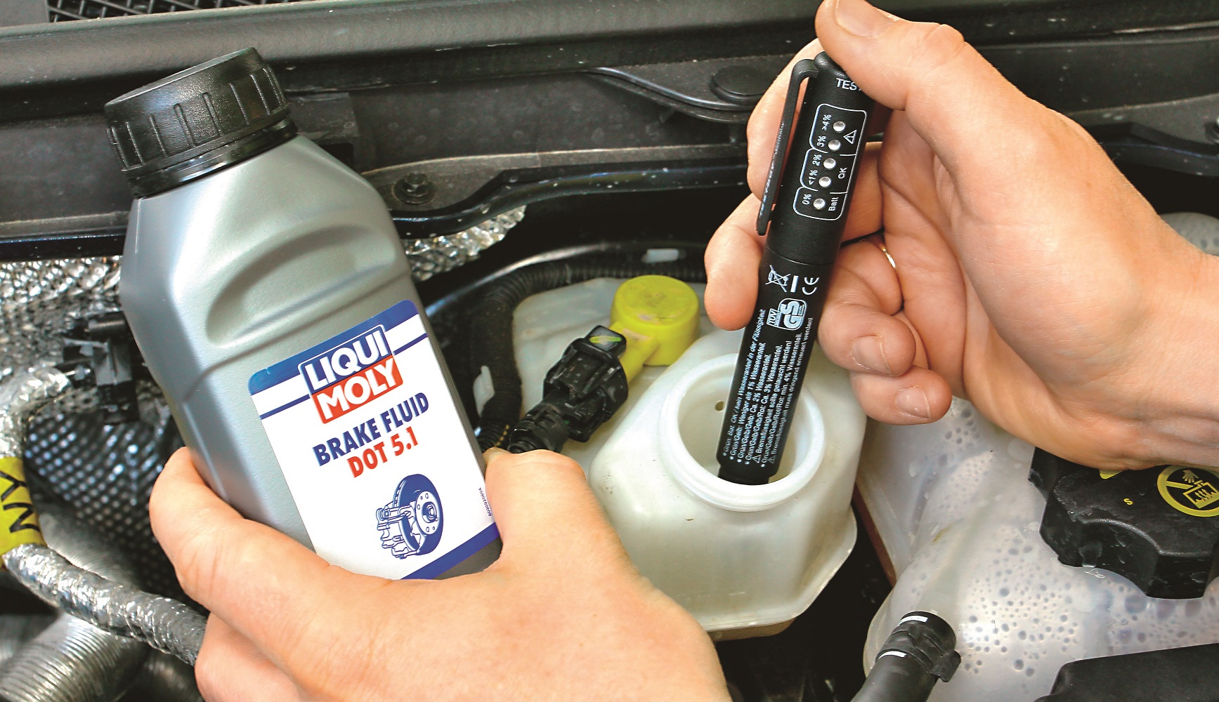 kontrola plynu hamulcowego