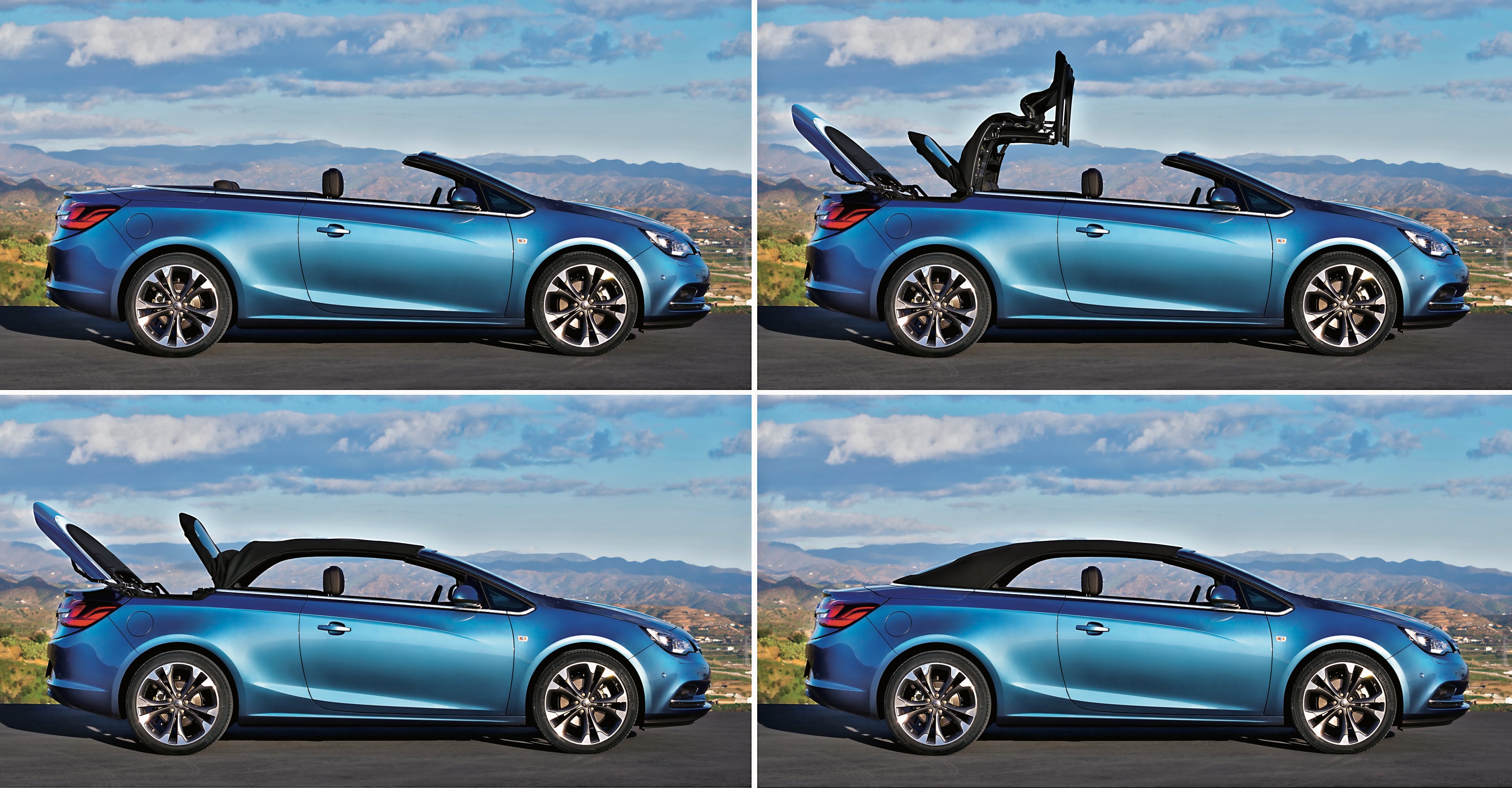 Opel Cascada otwieranie dachu