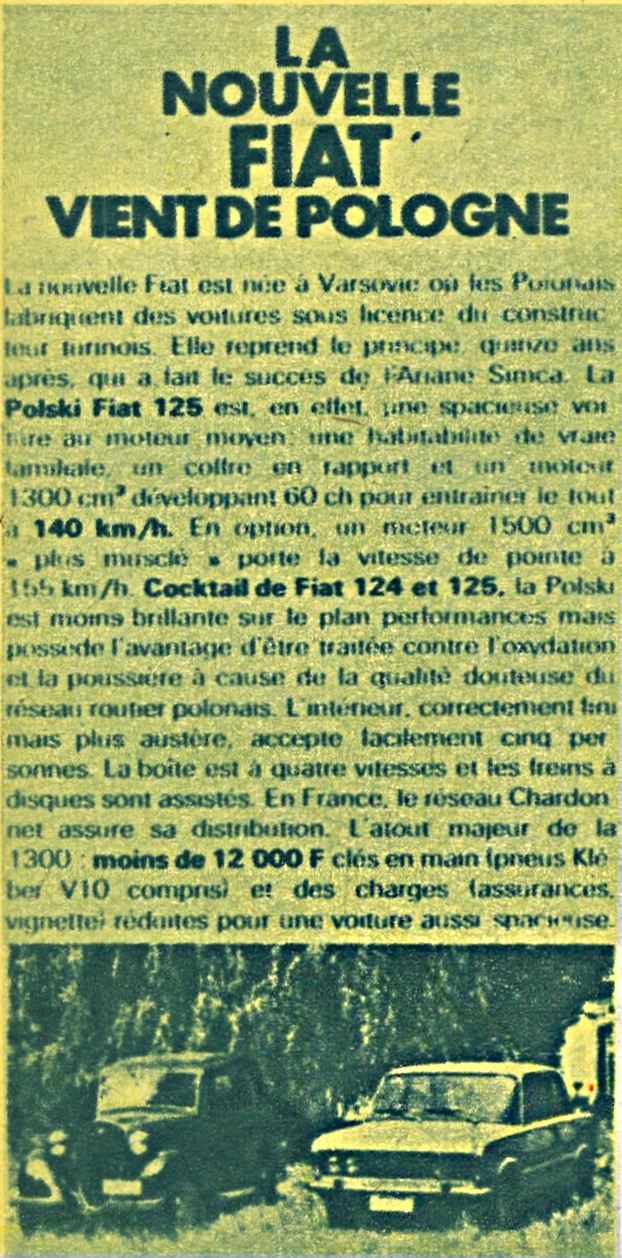 polski fiat 125 p w paris match