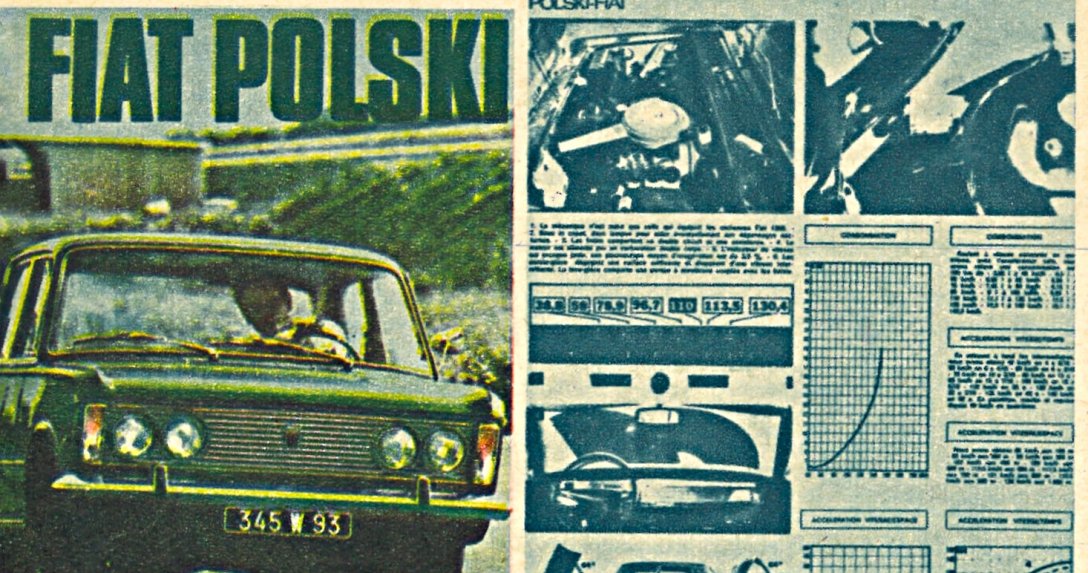 Polski Fiat 125p w artykule z L'auto-journal