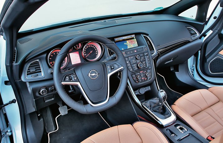 Opel Cascada – wnętrze, deska rozdzielcza