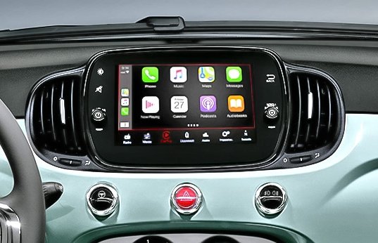 Fiat 500 Hybrid – deska rozdzielcza