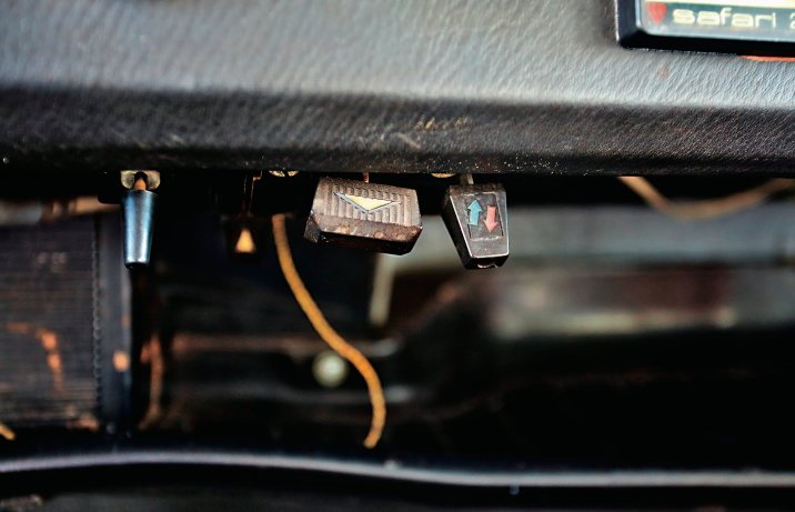 Wartburg 353W – wnętrze, obsługa nawiewów