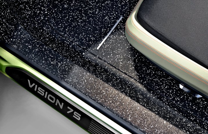 Skoda Vision 7S – wnętrze, podłoga