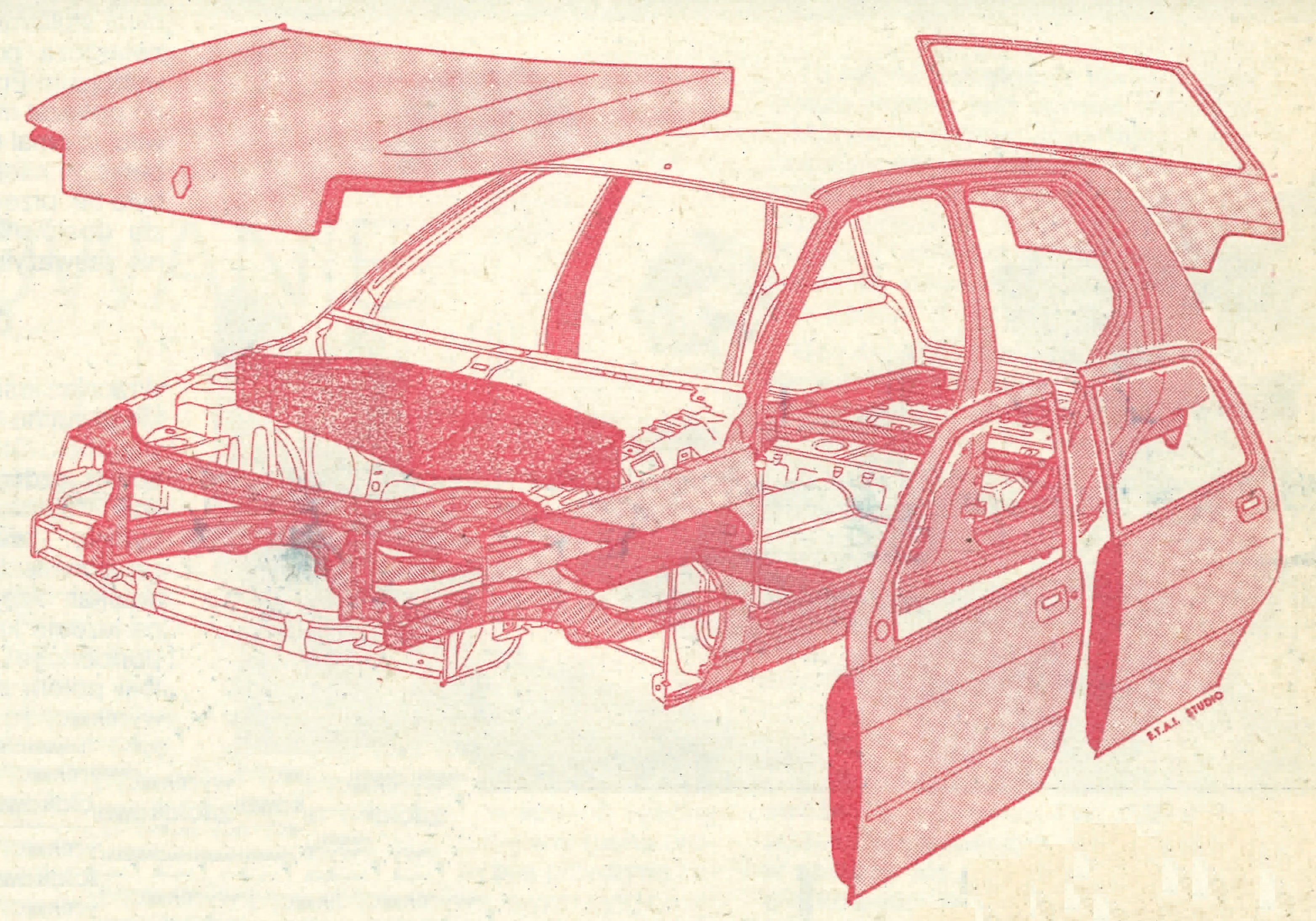 Renault Clio I rysunek