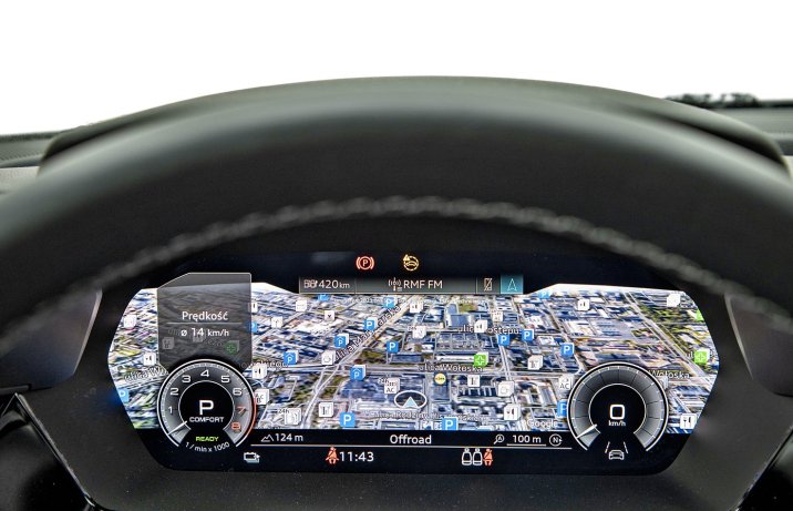 Audi A3 45 TFSI e – zegary, wskaźniki