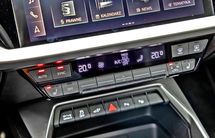Audi A3 45 TFSI e – obsługa klimatyzacji
