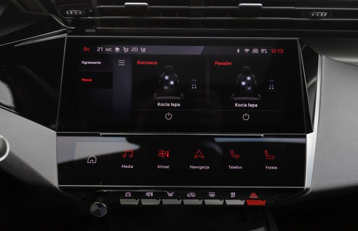 Peugeot 408 - masaż