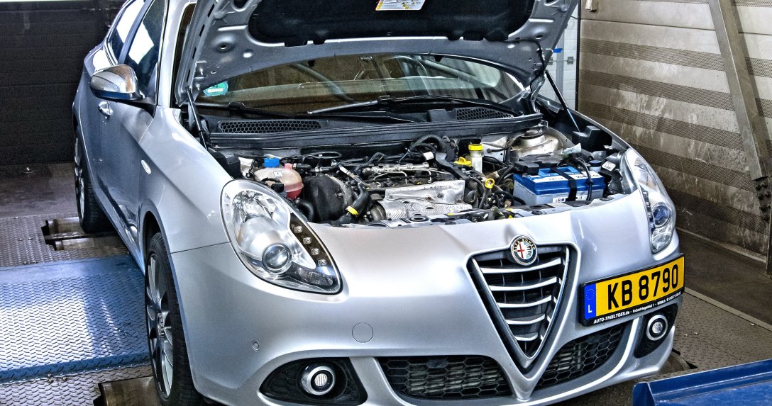 Alfa Romeo na hamowni