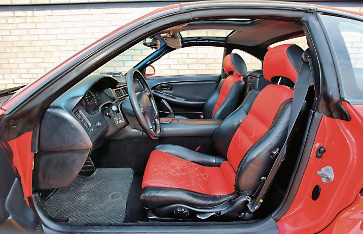 Toyota MR2 II – wnętrze, fotele