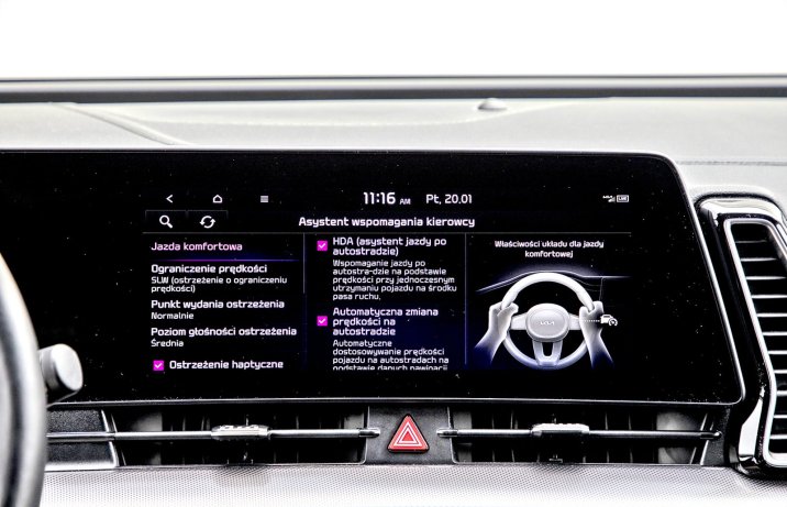 Kia Sportage 1.6 T-GDI Plug-in Hybrid (PHEV) – system operacyjny