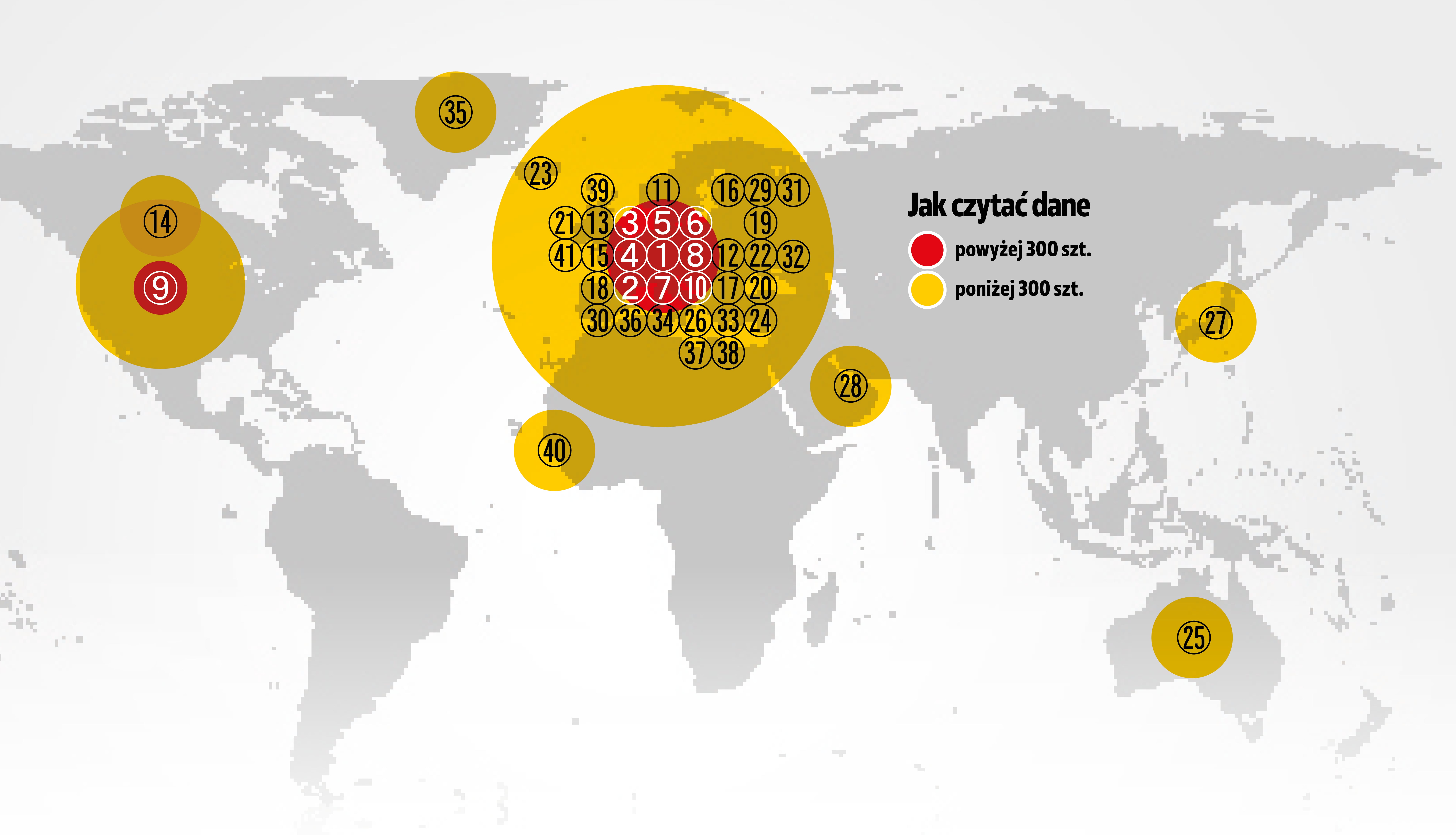 import uzywanych aut dostawczych-kraje pochodzenia mapa