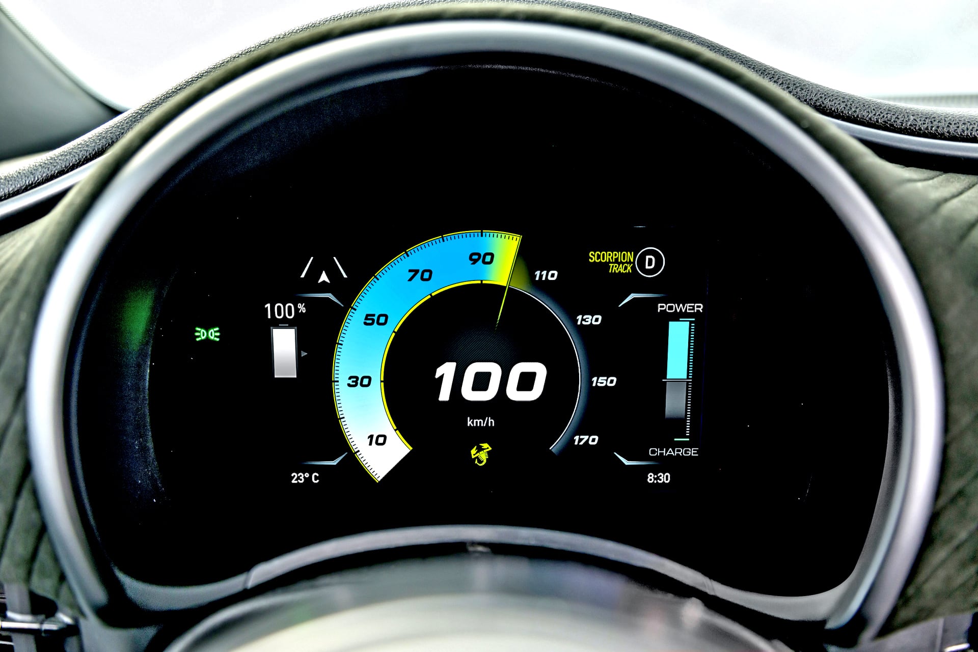 Abarth 500e wskaźniki