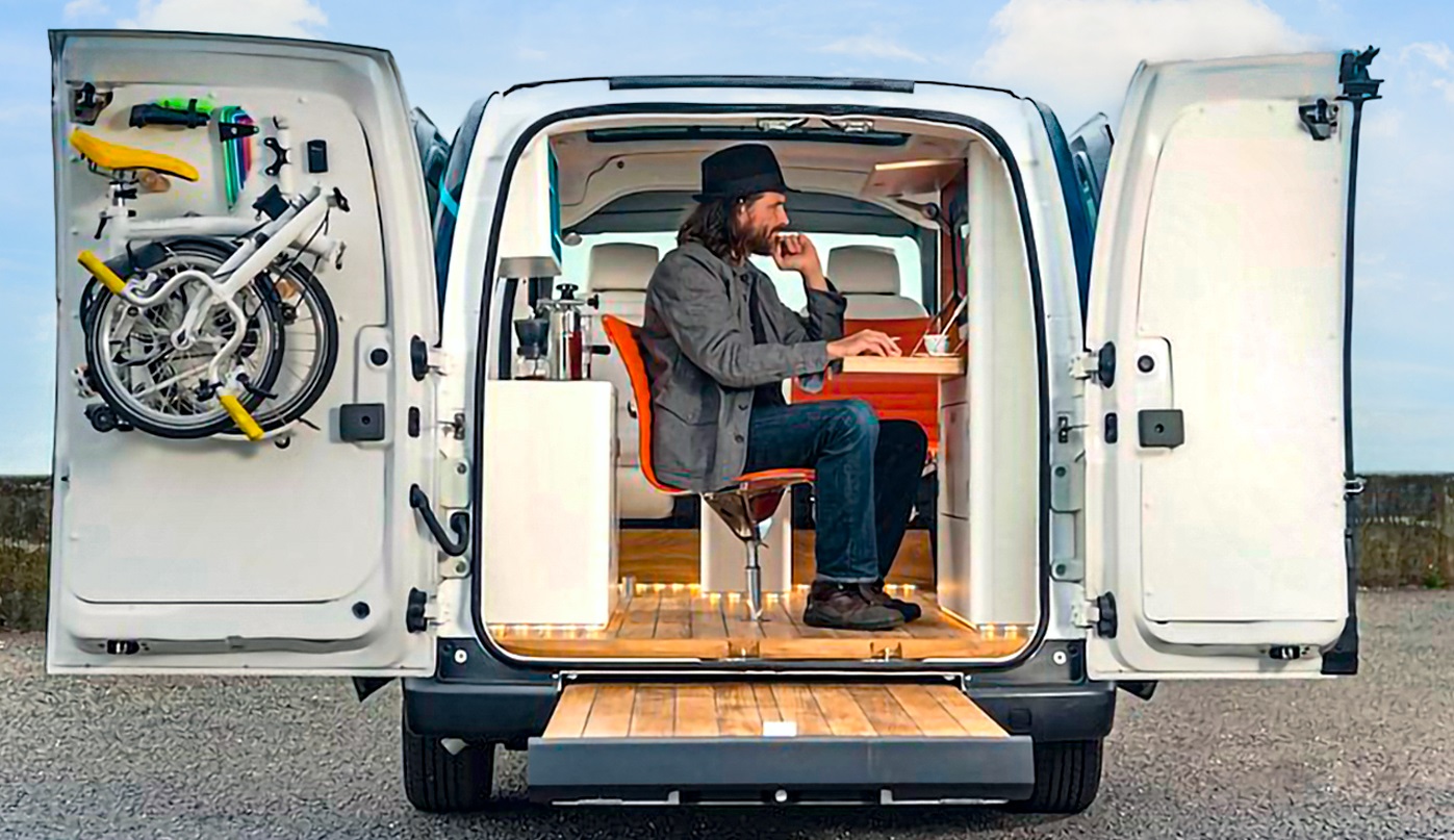 praca w kamperze_mobilne biuro nissan