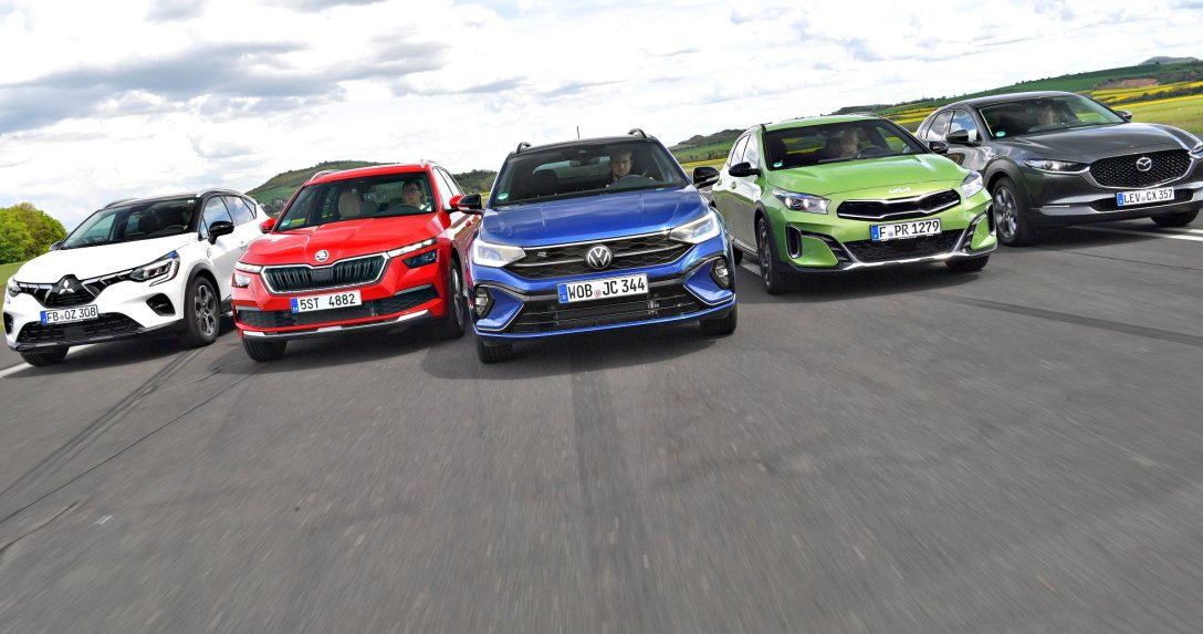 Kia XCeed, Mazda CX-30, Mitsubishi ASX, Skoda Kamiq, VW Taigo – PORÓWNANIE | Pięć benzynowych crossoverów