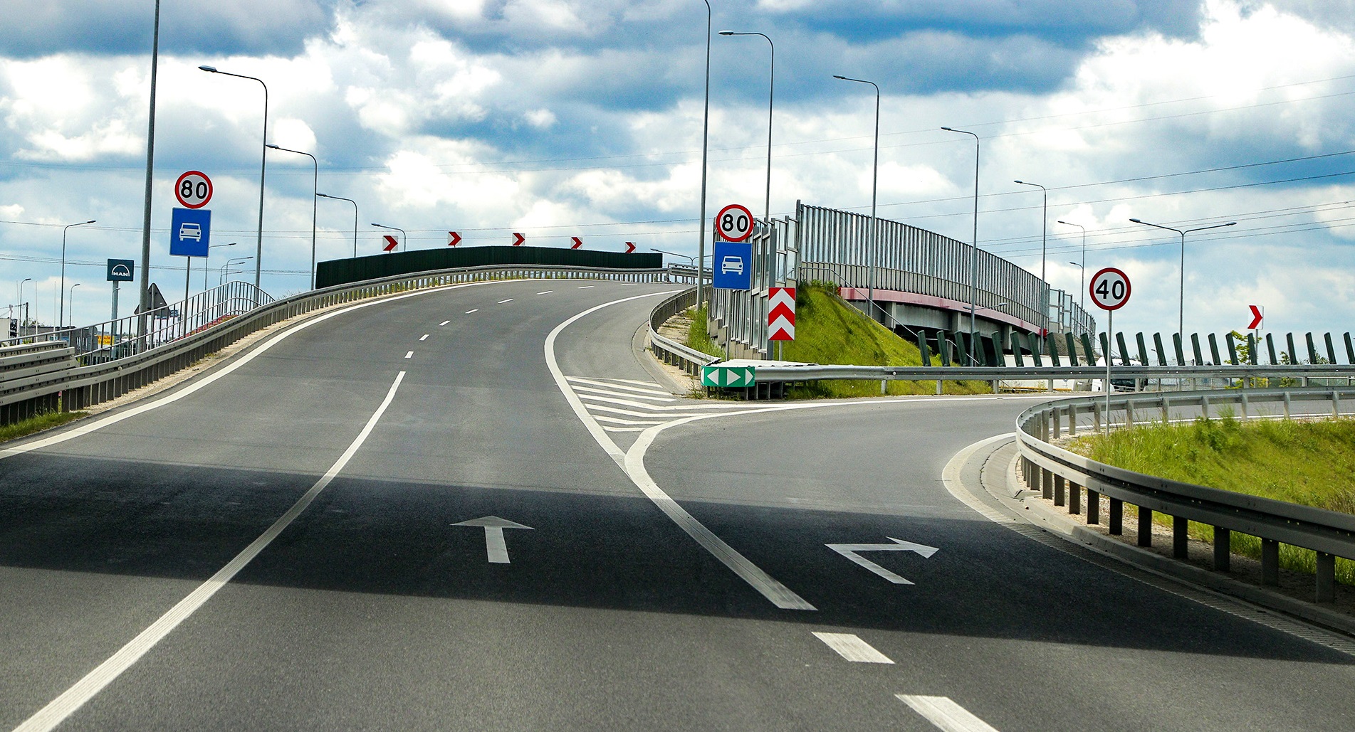 skrzyzowania predkosc rozwidlenie jezdni