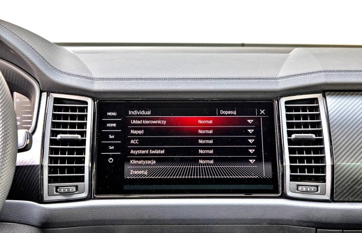 Skoda Kodiaq 2.0 TSI DSG 4x4 Sportline (2023) – test – tryby jazdy