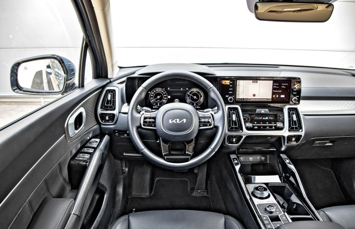 Kia Sorento 1.6 T-GDI HEV AWD XL (2023) – test – kokpit, deska rozdzielcza
