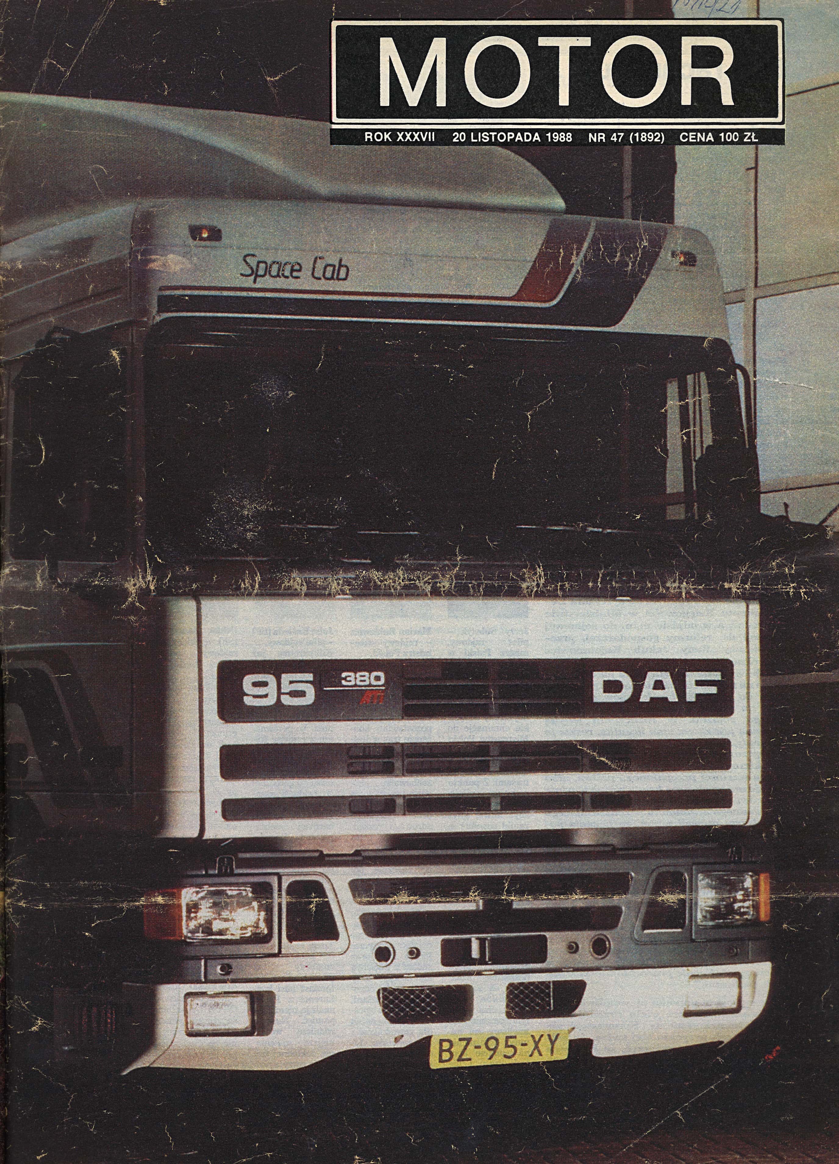 motor nr 47 z 1988 roku okładka