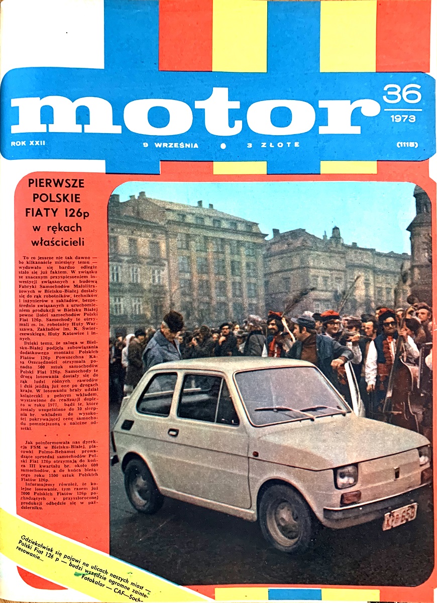 Motor numer 36 z 1973 roku okładka