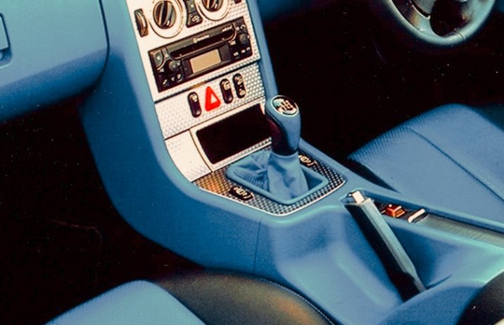 Mercedes SLK (R170) – wnętrze, manualna skrzynia biegów