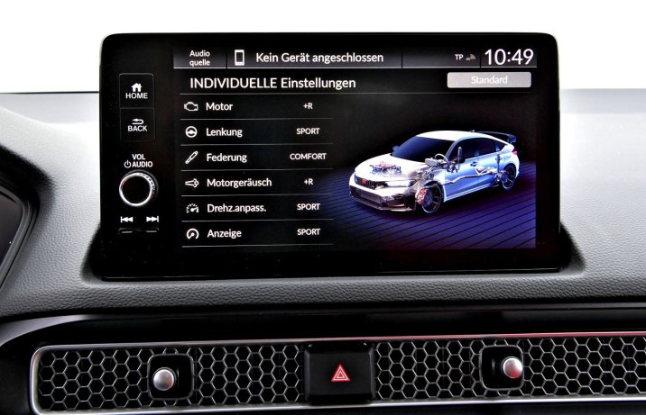 Honda Civic Type R (2023) – zdjęcia – system operacyjny i tryby jazdy