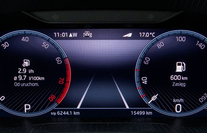 Skoda Kodiaq 1.5 TSI DSG Style – cyfrowe wskaźniki