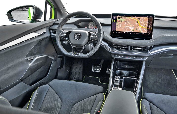 Skoda Enyaq Coupe RS – wnętrze, deska rozdzielcza